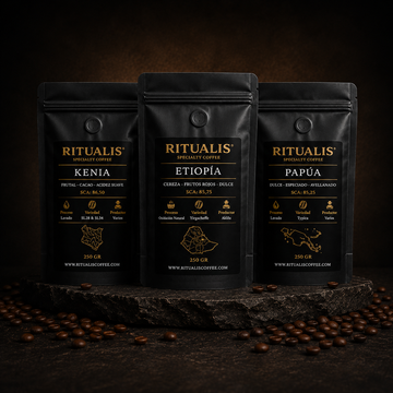 Pack Café Ritualis 3×250 g – Café de Especialidad Tostado Artesanal